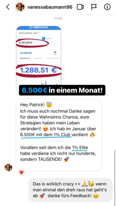 Erfahrungen mit dem 1% Elite Kurs von Patrick Moser