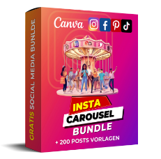 Das Insta Carousel Bundle wurde entwickelt, um dir das Leben zu erleichtern und gleichzeitig deine Instagram-Präsenz zu verbessern.